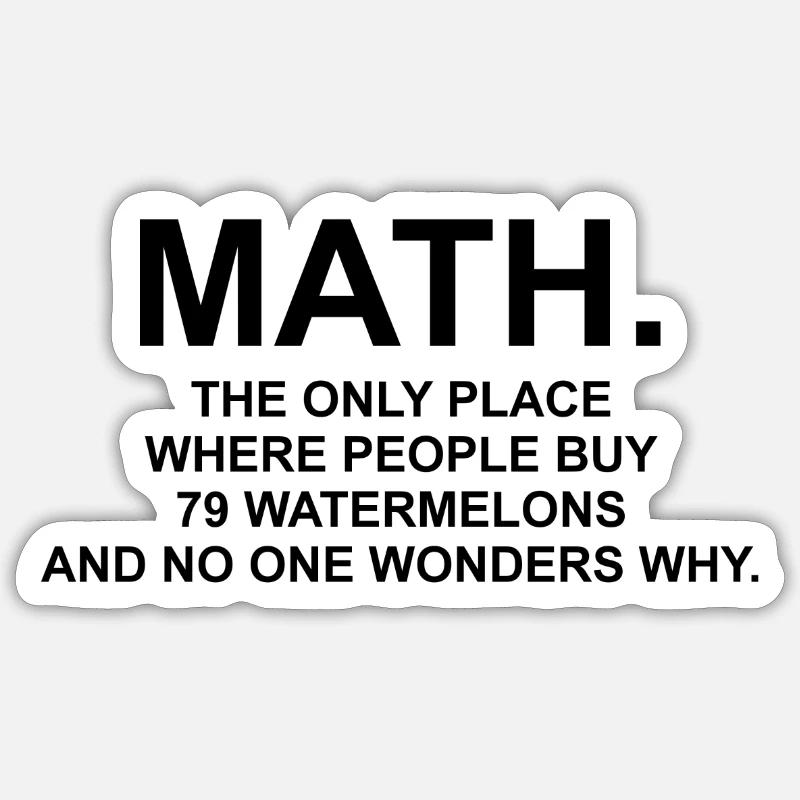 maths Sticker size S (10 x 10 cm)