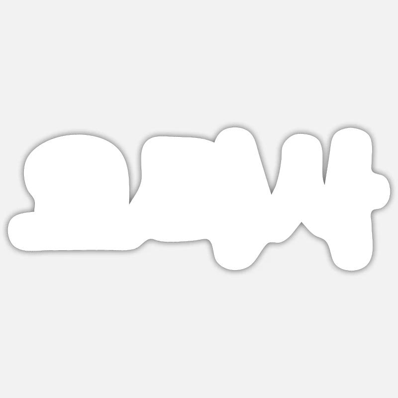Chef - Chef - Coréen - Sticker taille S (10 x 10 cm) - blanc mat