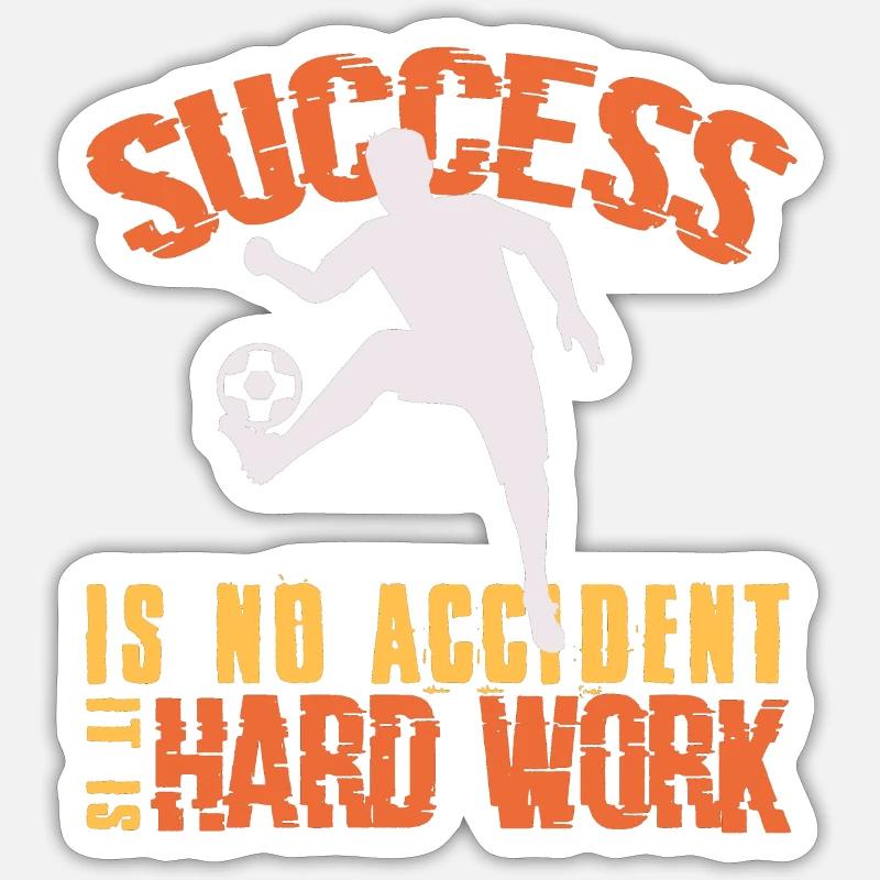 Fußball - Sticker Größe S (10 x 10 cm) - Mattweiß