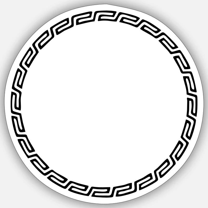 Cadre, style maya, votre conception, texte, celtiq Sticker taille S (10 x 10 cm)