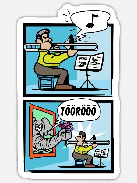 Schlager Cartoon Schlagermusik Lustig Volksmusik - Sticker Größe S (10 x 10 cm) - Mattweiß