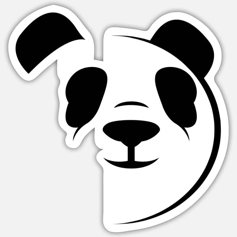 panda - Sticker size S (10 x 10 cm) - white matte