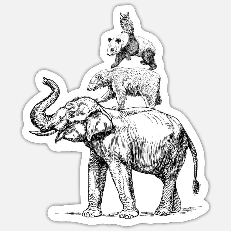 Sticker Größe S (10 x 10 cm) - 