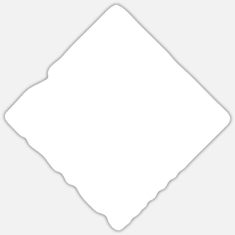 Pattern Quardrat Design - Sticker taille S (10 x 10 cm) - blanc mat