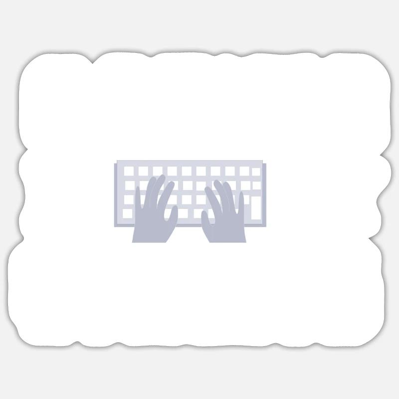 Programmierer - Sticker Größe S (10 x 10 cm) - Mattweiß