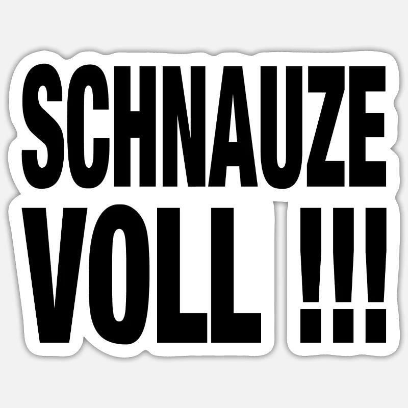 Muzzle full - Sticker size S (10 x 10 cm) - white matte