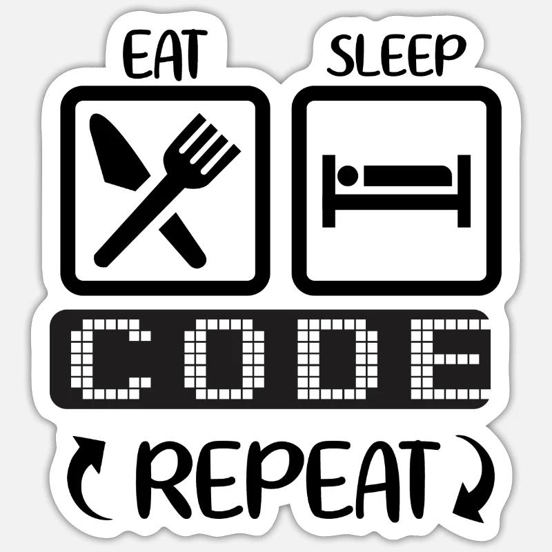 Programmierer Sticker Größe S (10 x 10 cm)