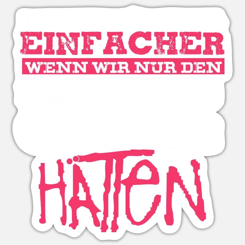 Programmierer - Sticker Größe S (10 x 10 cm) - Mattweiß