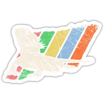 Animal de compagnie Retro - Sticker taille S (10 x 10 cm) - blanc mat - Devant