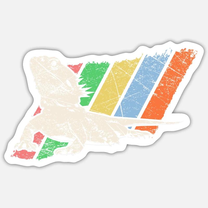 Animal de compagnie Retro - Sticker taille S (10 x 10 cm) - blanc mat