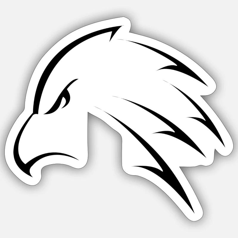 Eagle - Sticker size S (10 x 10 cm) - white matte