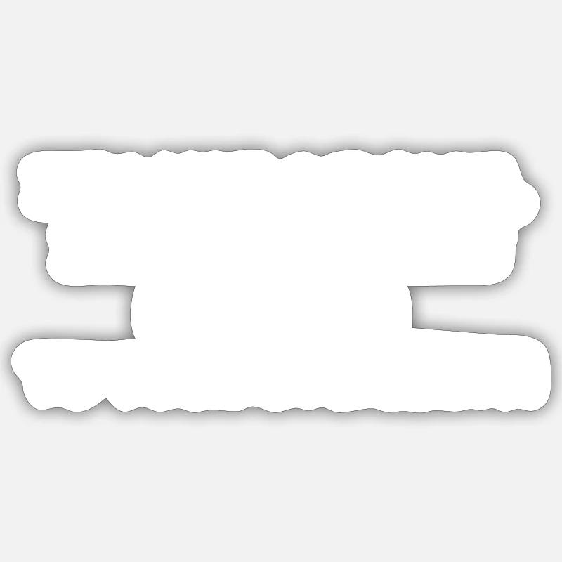 sarcasm - Sticker taille S (10 x 10 cm) - blanc mat