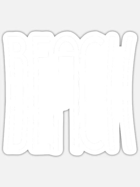 Das Leben ist besser am Strand Beach Geschenk Fun - Sticker Größe S (10 x 10 cm) - Mattweiß