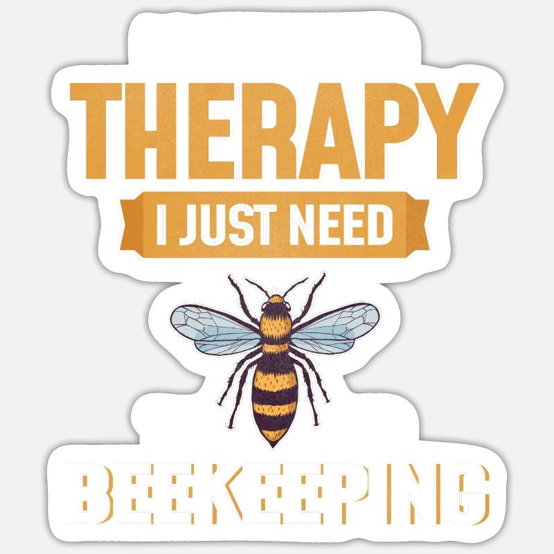 Honeybee beekeeper bee bees bee honey - Sticker size S (10 x 10 cm) - white matte