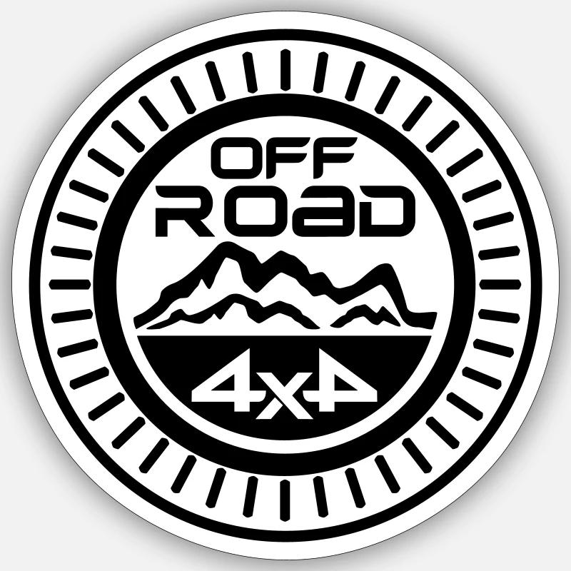 4x4 Offroad Defender - Sticker size S (10 x 10 cm) - white matte