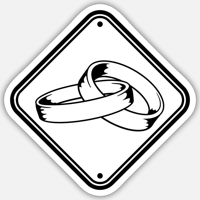 attention danger caution warning sign warning 2 v Sticker size S (10 x 10 cm)