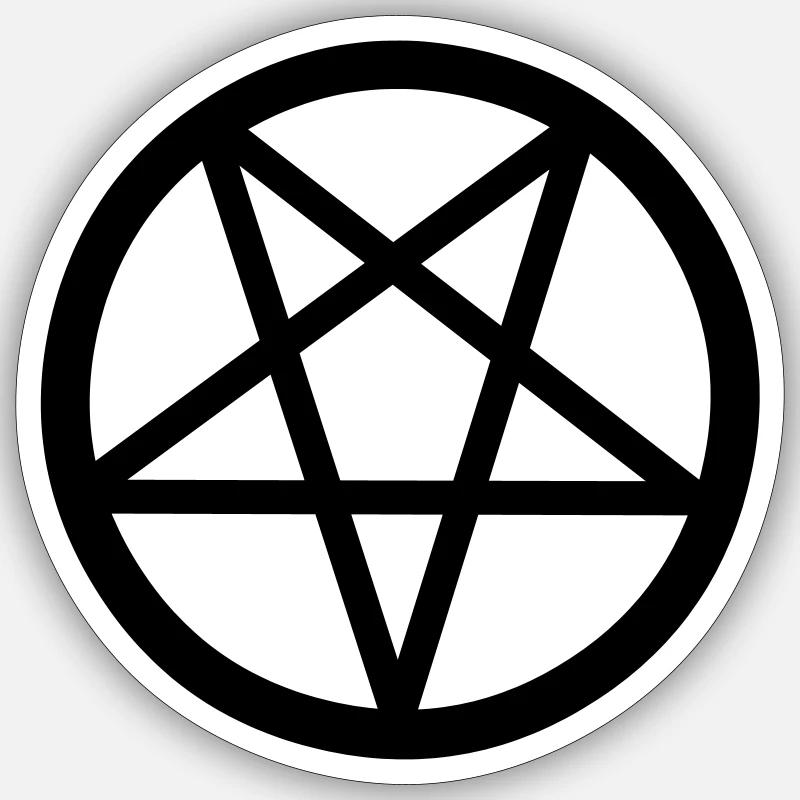 Pentacle - Sticker size S (10 x 10 cm) - white matte