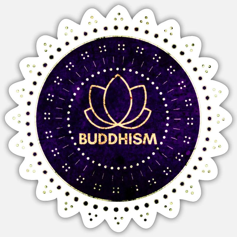 Buddhism English Sticker size S (10 x 10 cm)