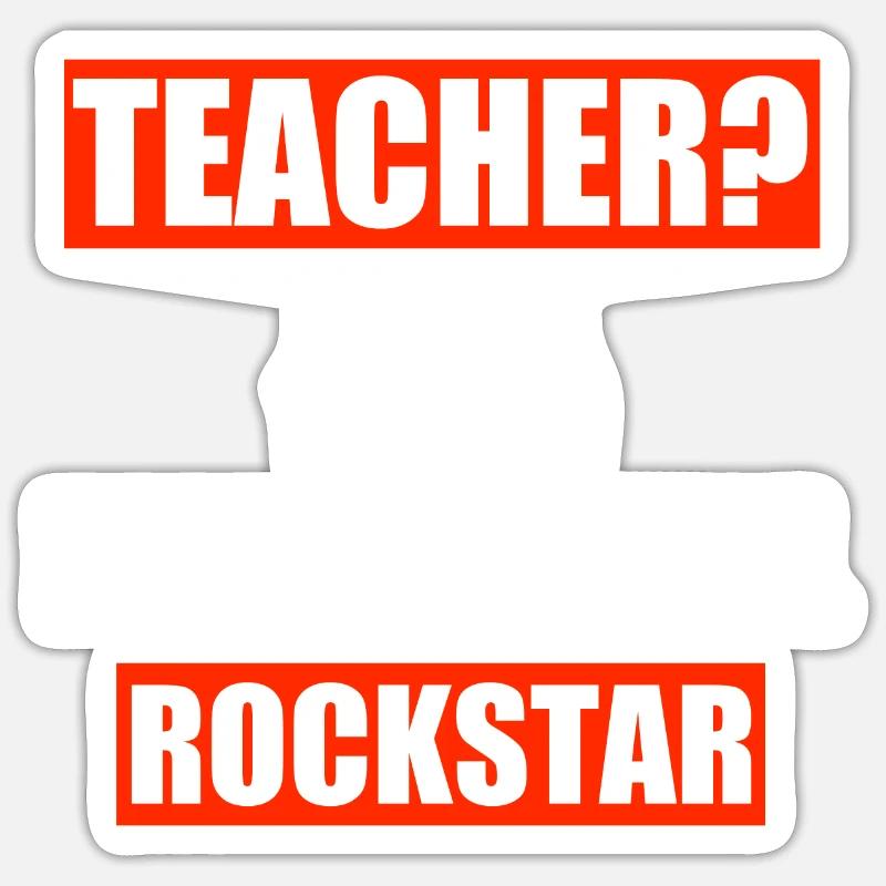 Enseignante enseignante Enseignant École Profession Sticker taille S (10 x 10 cm)