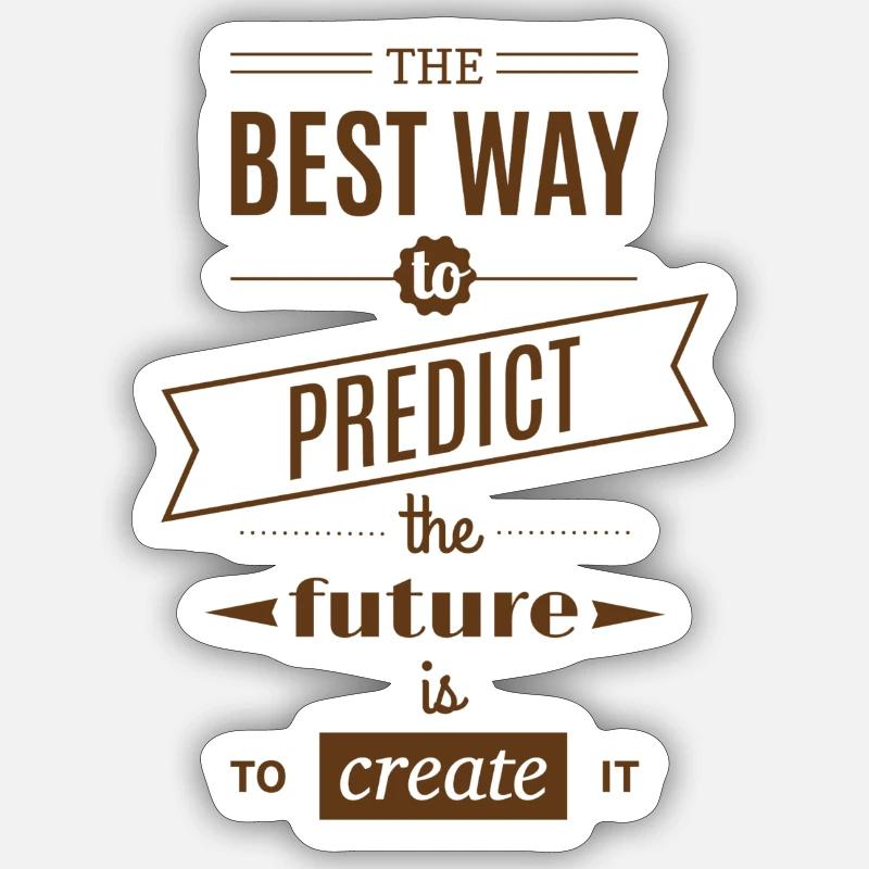 Future - Sticker size S (10 x 10 cm) - white matte