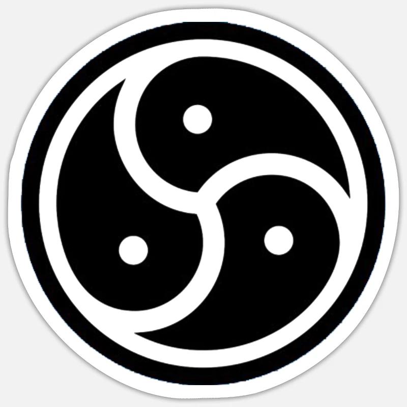 triskele - Sticker size S (10 x 10 cm) - white matte
