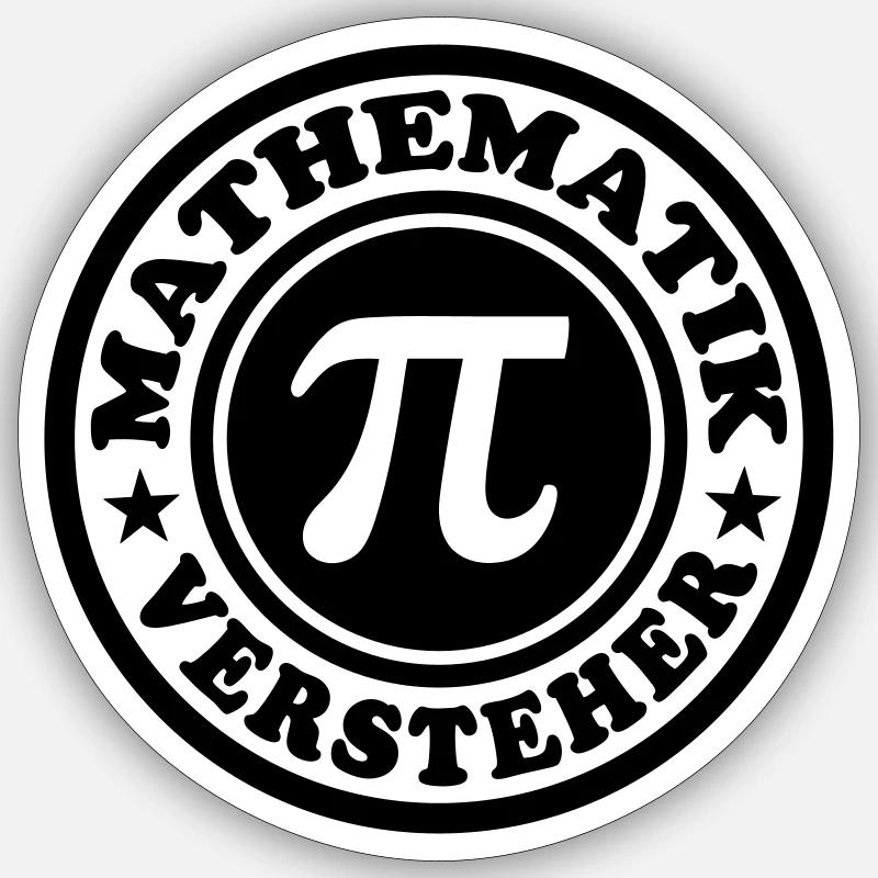 Mathe-Versteher (Stempel) 01 - Sticker Größe S (10 x 10 cm) - Mattweiß