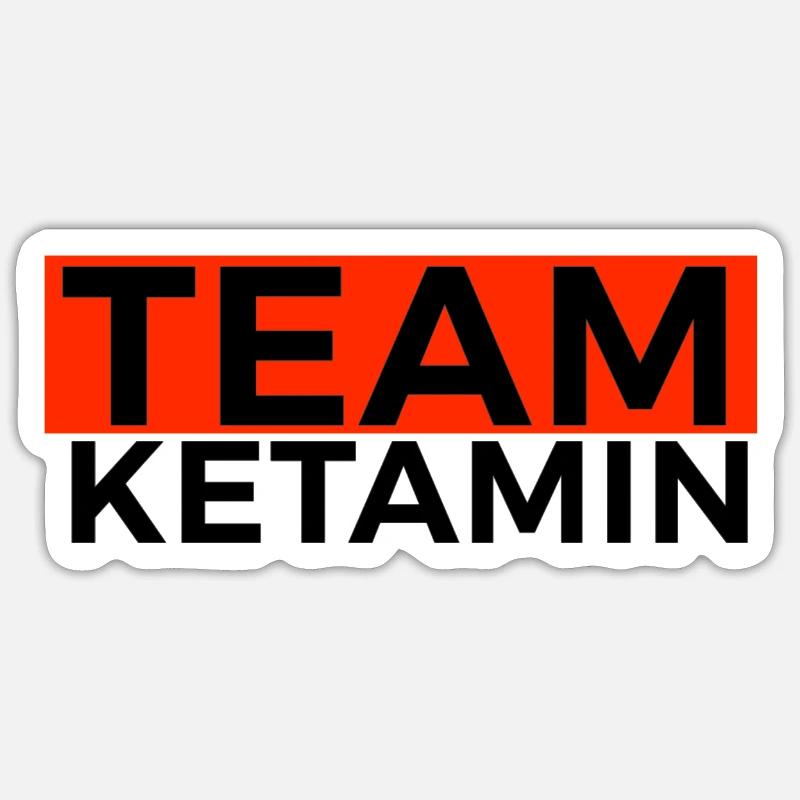 Kétamine Keta Techno Drogue Druffie Idée Cadeau Sticker taille S (10 x 10 cm)