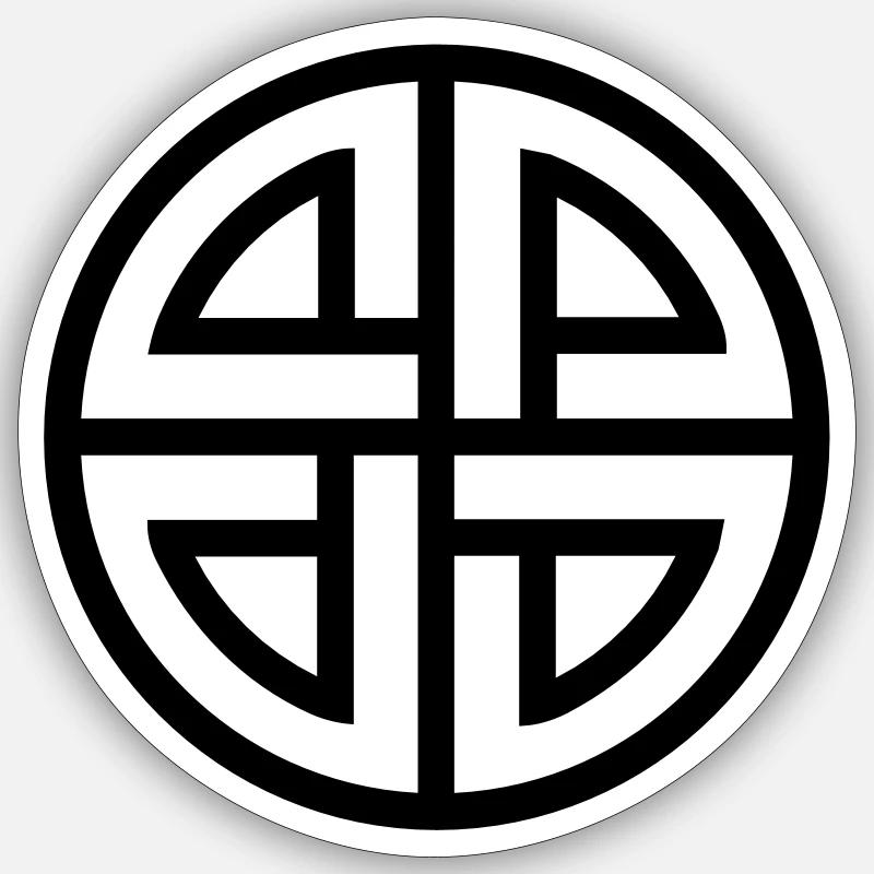 Celtic Shield Knot, Germanic, Protection, Amulet, Sticker size S (10 x 10 cm)