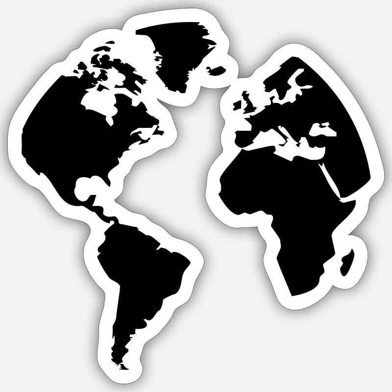 Earth - Earth - Sticker size S (10 x 10 cm) - white matte