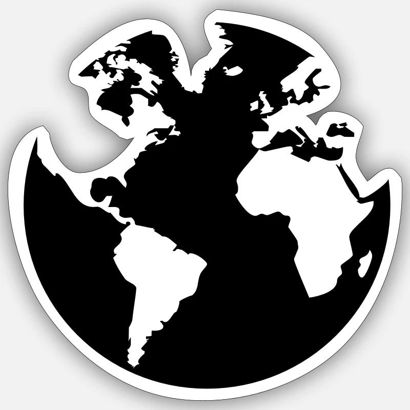 terre Sticker taille S (10 x 10 cm)