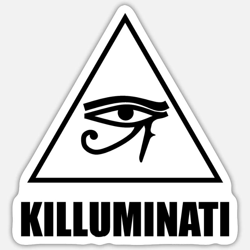 KILLUMINATI - Sticker size S (10 x 10 cm) - white matte