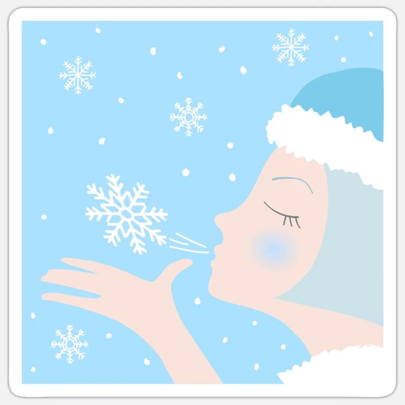 Hiver Sticker taille S (10 x 10 cm)