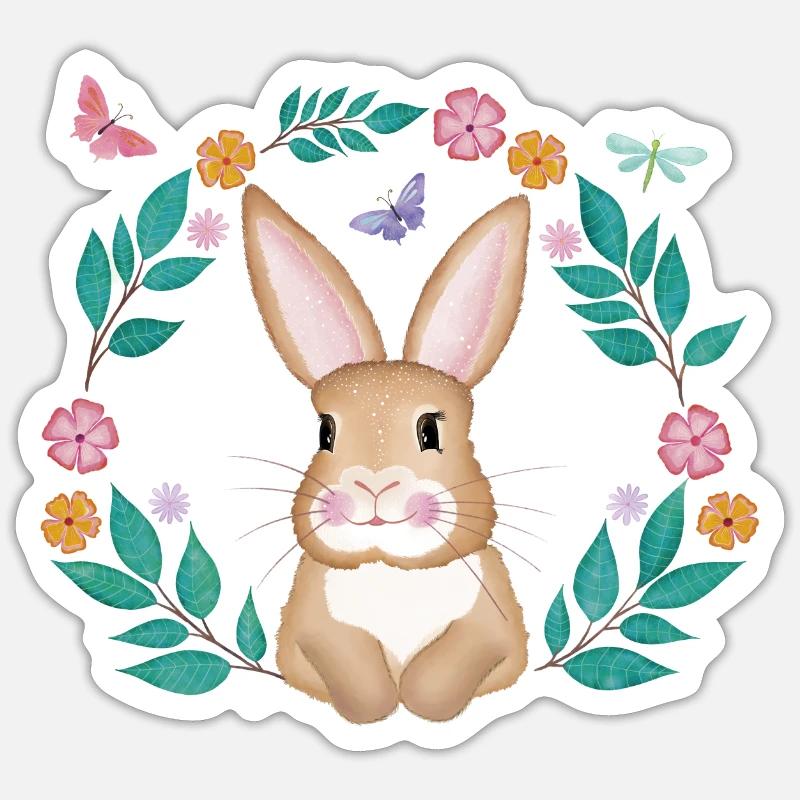 Easter - Sticker size S (10 x 10 cm) - white matte