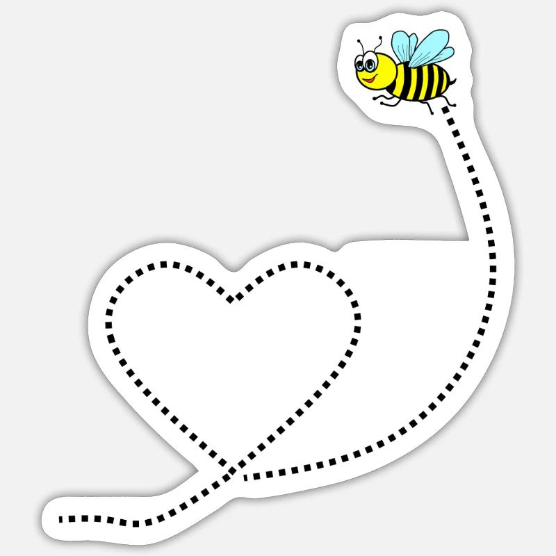 bi Sticker størrelse S (10 x 10 cm)