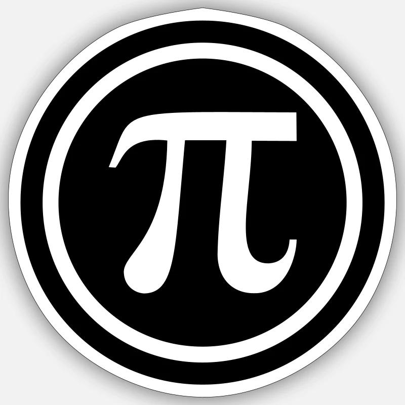 Pi - Sticker size S (10 x 10 cm) - white matte