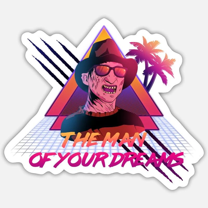 Der Mann deiner Träume - Sticker Größe S (10 x 10 cm) - Mattweiß