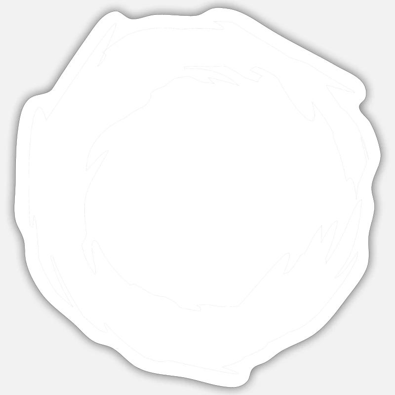 Circle - Sticker size S (10 x 10 cm) - white matte