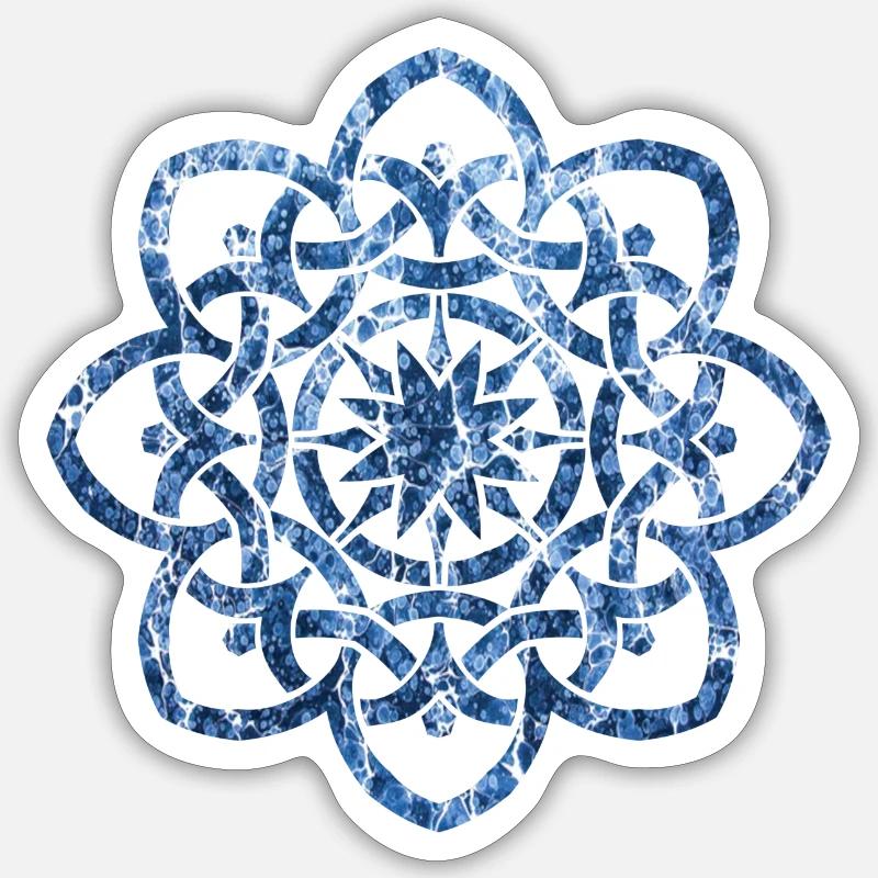 celtic knot 19 e 206 - Sticker size S (10 x 10 cm) - white matte
