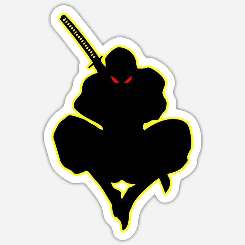 Dark Ninja Warrior Ninja Shadow Ninja Lover Sticker size S (10 x 10 cm)