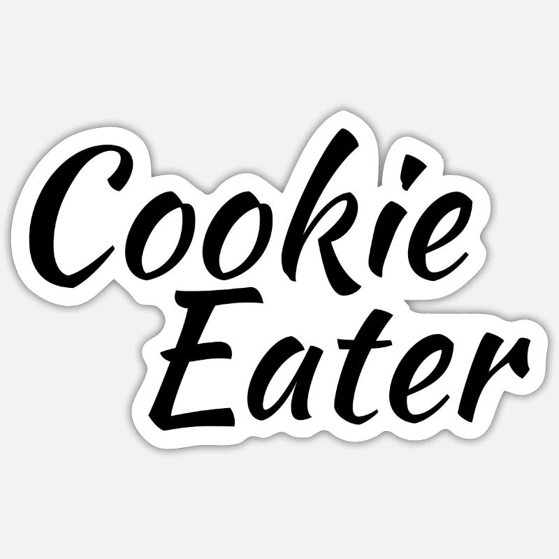 cookie eater Sticker Größe S (10 x 10 cm)