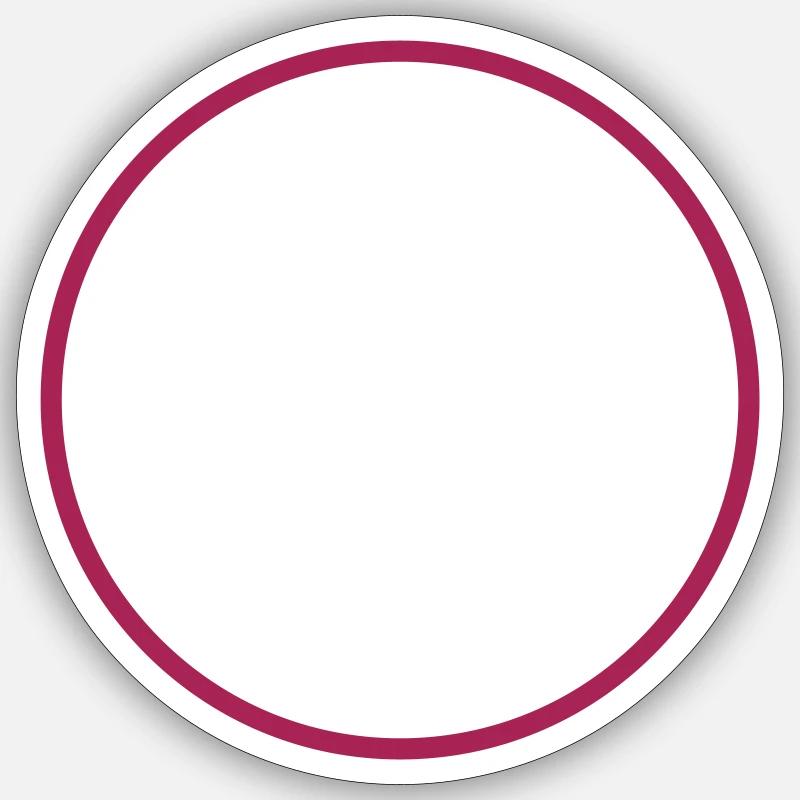 Circle, round, ellipse, circles, vector, round circle Sticker size S (10 x 10 cm)