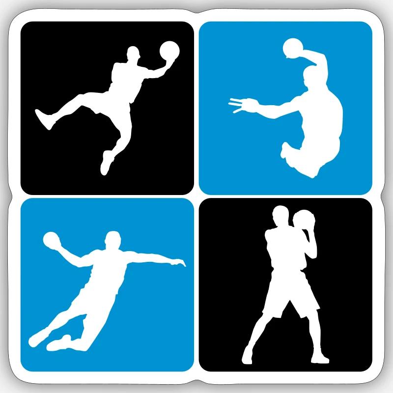 Handball Player Sticker Größe S (10 x 10 cm)