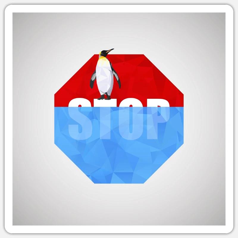 climate Change - Sticker size S (10 x 10 cm) - white matte