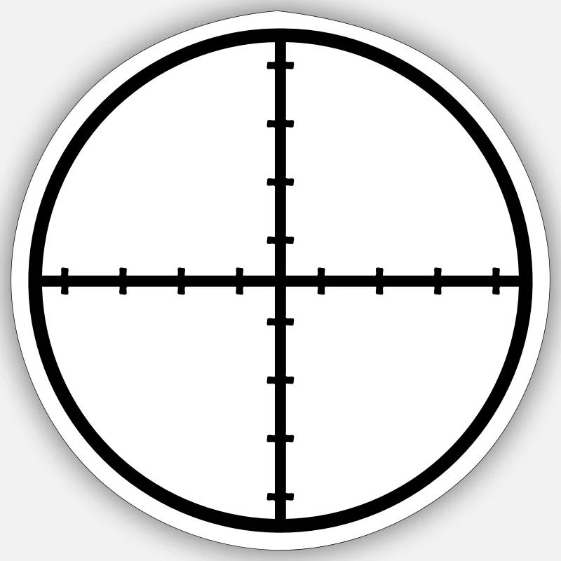 Réticule - Sticker taille S (10 x 10 cm) - blanc mat