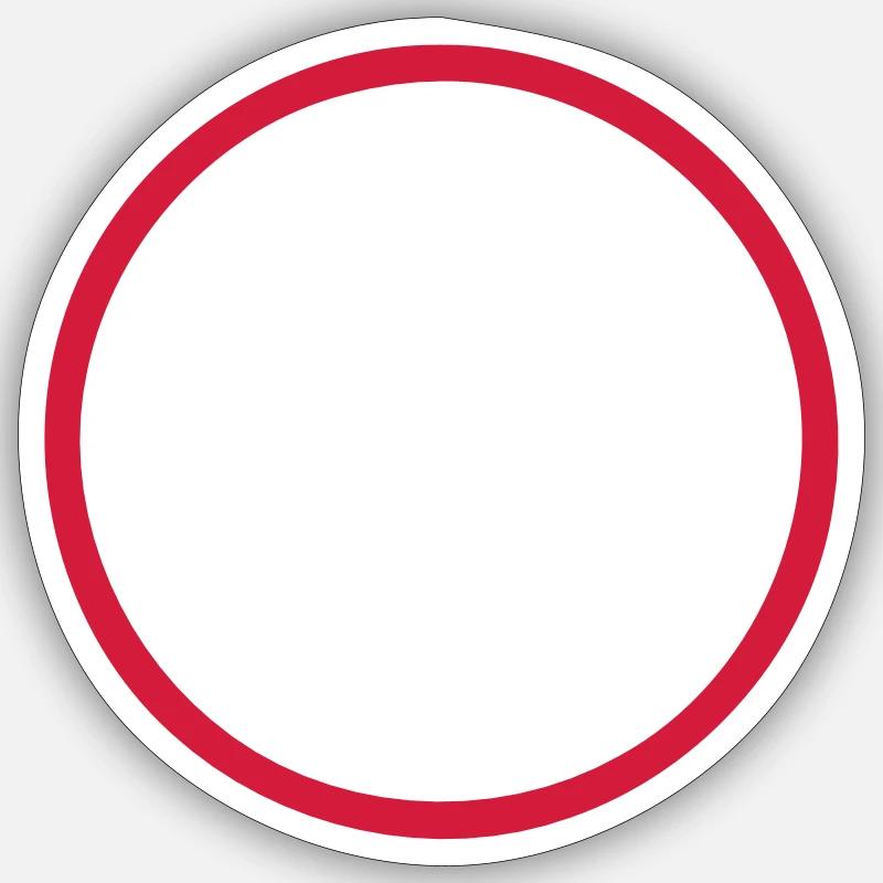 Cercle - Sticker taille S (10 x 10 cm) - blanc mat