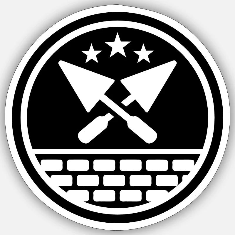 Maçon Sticker taille S (10 x 10 cm)