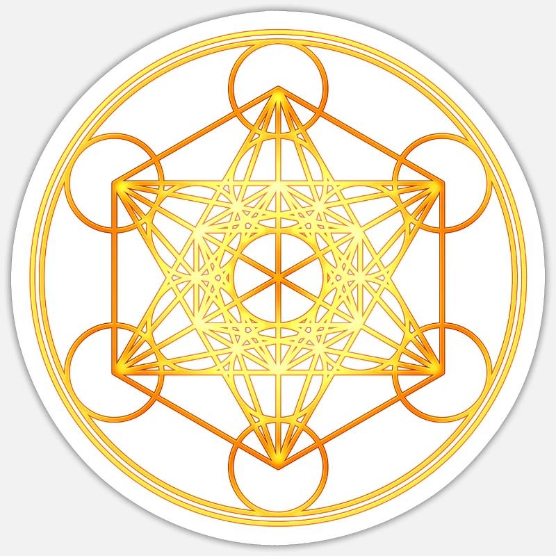 Metatron's Cube Sacred Geometry Mathematics Math Sticker size S (10 x 10 cm)