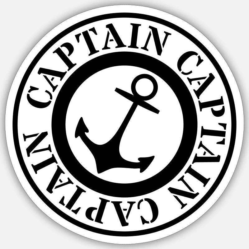 captain Sticker size S (10 x 10 cm)
