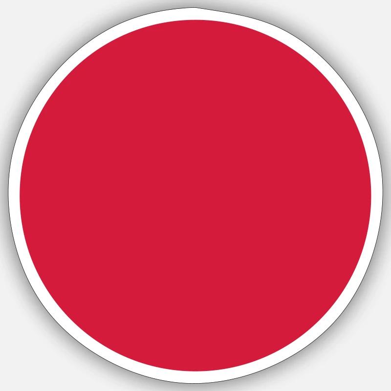 Circle - Sticker size S (10 x 10 cm) - white matte