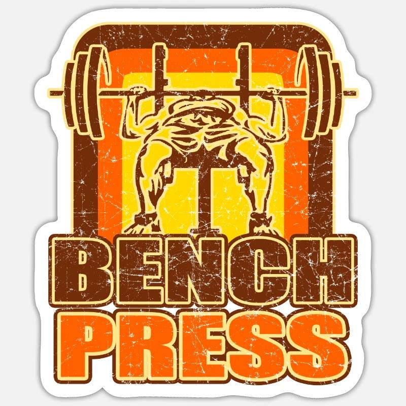 Formation de musculation - Sticker taille S (10 x 10 cm) - blanc mat